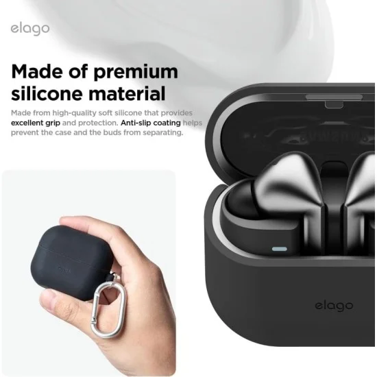 Cover Samsung Buds 3 / 3 Pro Silicone Hang Case Elago - Black